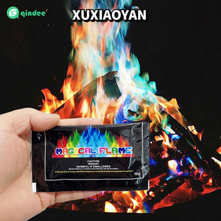 [Còn hàng] 6 chiếc Bột Ngọn Lửa Ma Thuật Ngọn Lửa Gói Đổi Màu Lửa Đồ Dùng Dự Tiệc Cho Lò Sưởi Hố Lửa Bonfires