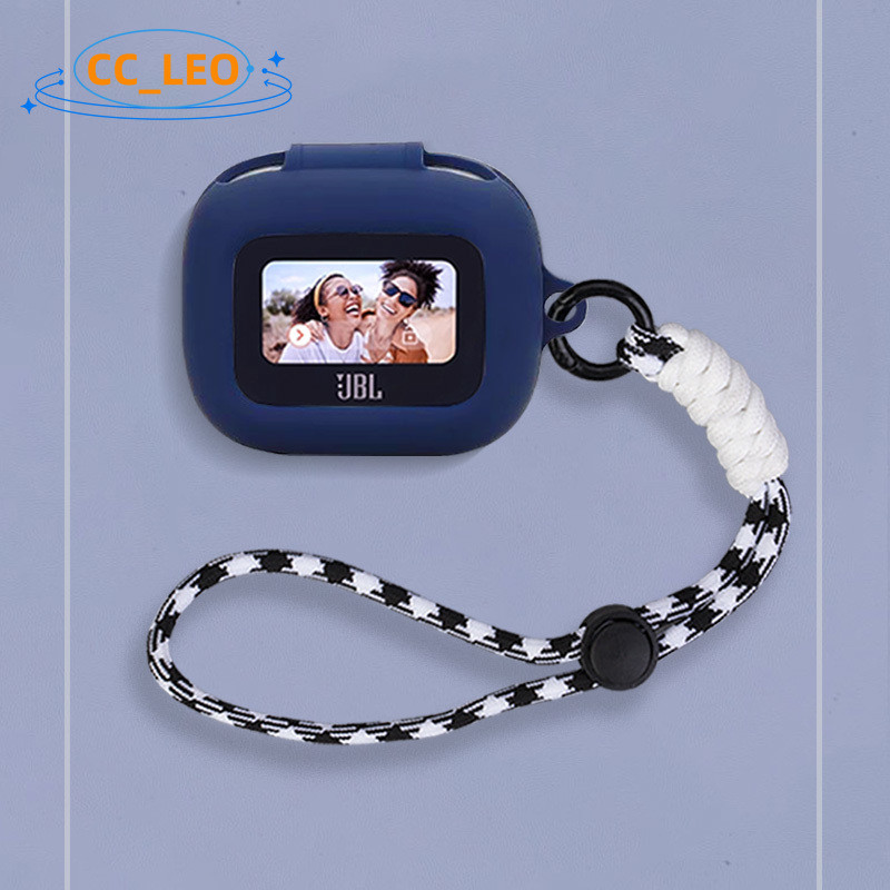 For JBL Live Beam3 Case JBL Live Buds3 Silicone Soft Case Lanyard Pendant Cute JBL Live Flex3 Shockp