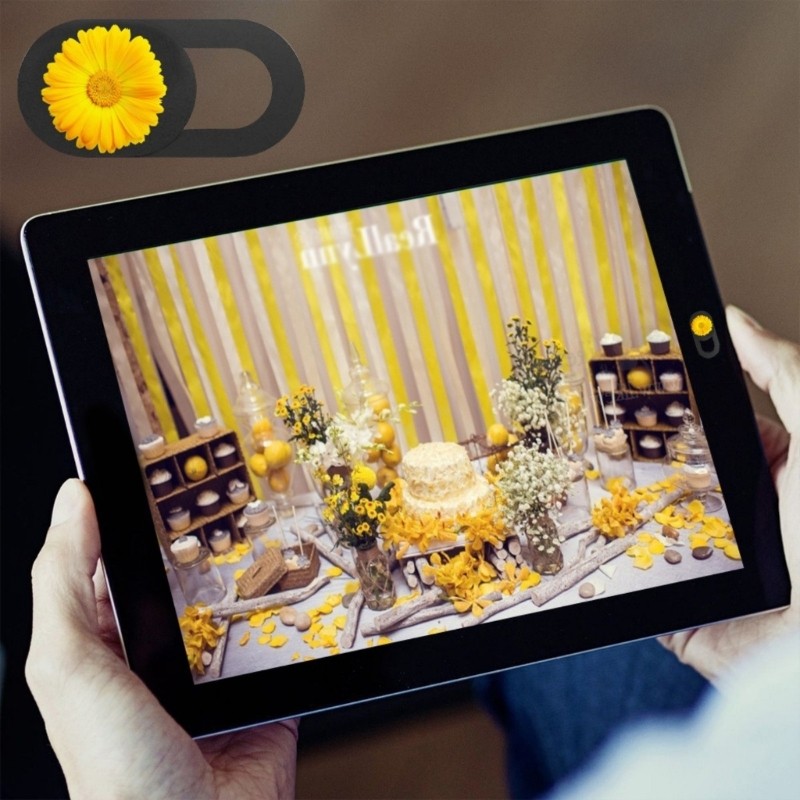 Addtoyou11 3 Chiếc Hoạt Hình Mèo Con Camera Bao Da Webcam Trượt Cho Laptop PC Camera Bao Camera Came