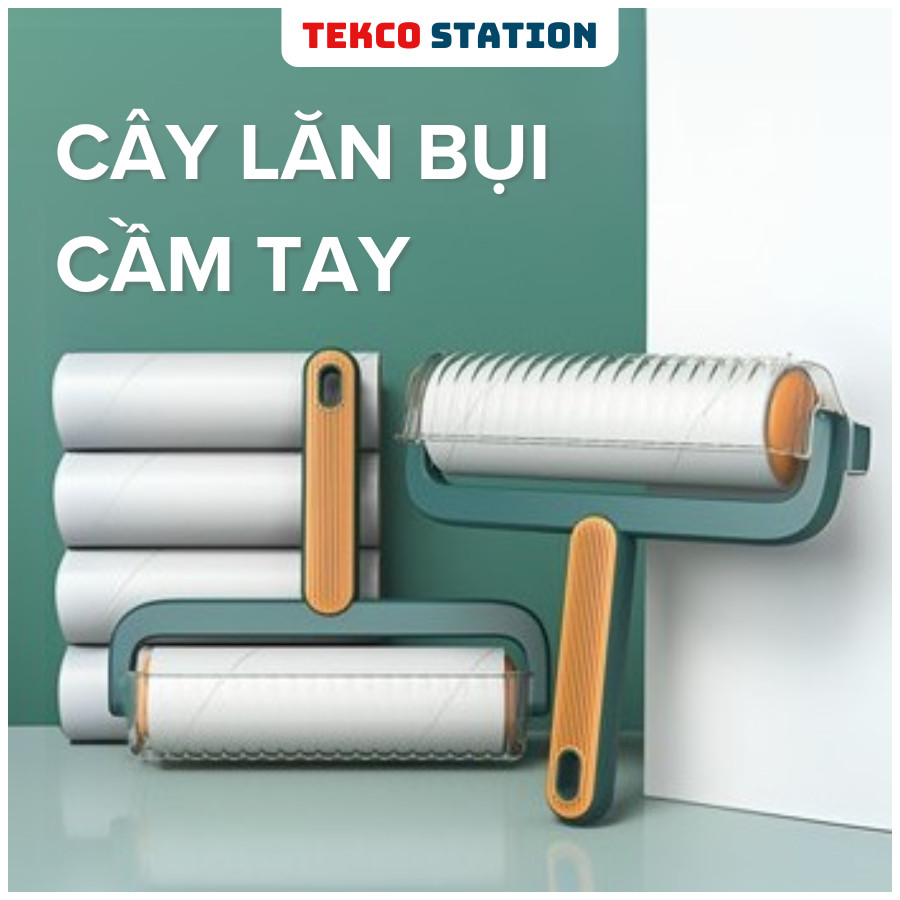 [16CM] Cây Lăn Bụi Có Kèm Lõi 16cm Làm Sạch Quần Áo, Ga Giường, Sofa - Con Lăn Dính Bụi Có Lõi Keo