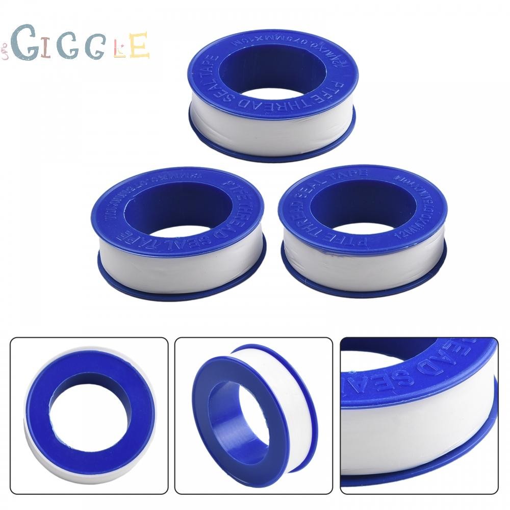 3 Pcs White Plumbing Thread Seal Tape 12mm x 0075mm x 10m PTFE Sealant Tape