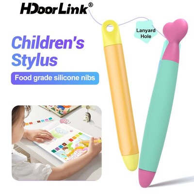 Hdoorlink Đa Năng Trẻ Em Bút Stylus Dễ Thương Silicone Màn Hình Cảm Ứng Bút Máy Tính Bảng Cảm Ứng Điện Dung Bút Chì Vẽ Cho Trẻ Em
