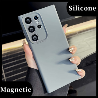  Ốp điện thoại silicon lỏng màu Macaroon mới cho Samsung Galaxy S22 S23 S24 S25 Ultra S22 + S23 + S24 + S25 + S25 Plus Vỏ mềm Vỏ chống sốc 