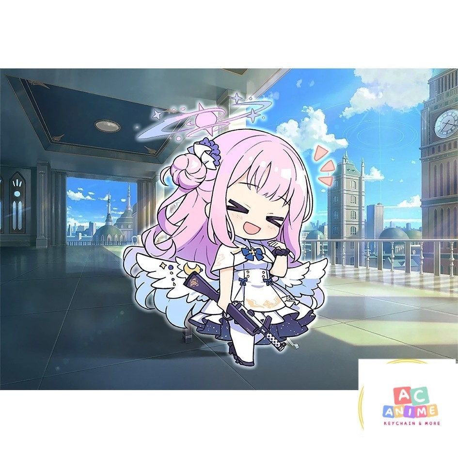 Móc Khóa Keyring 6cm Lưu Trữ Xanh (Blue Archive - Mika, Arisu, Shiroko, Kuroko/Shiroko Terror, Tea P