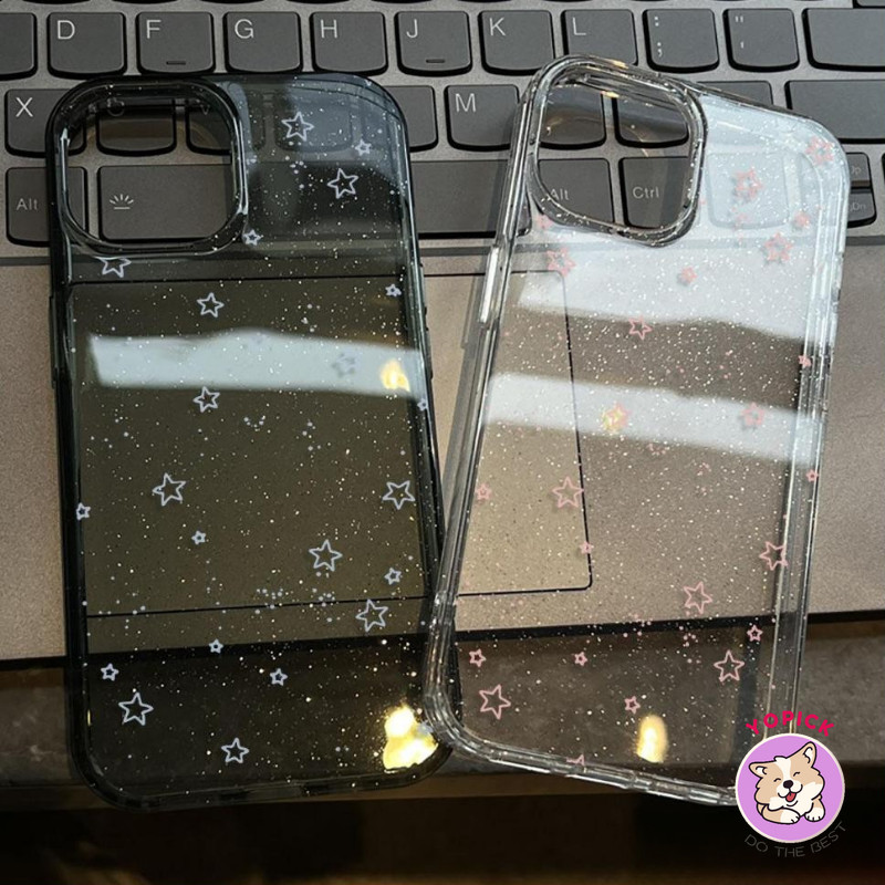 Ốp Điện Thoại Ngôi Sao Dạ Quang Cho iPhone 16 16 16Pro 16Plus 16Pro Max 11 12 13 14Plus 15Pro XR XS Max 7 8Plus Cô Gái Tình Yêu Lấp Lánh Chống Rơi Vỏ Điện Thoại Di Động SF