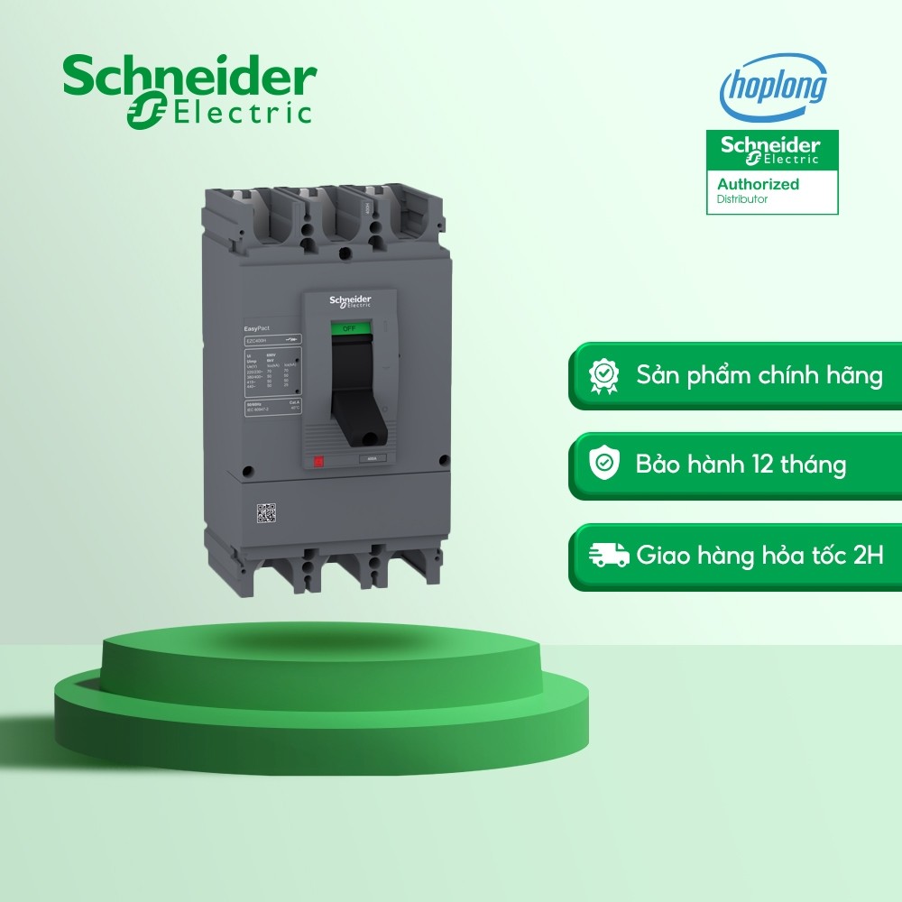 Cầu dao tự động MCCB EZC400H3400N Schneider - 400A - 3P - Type H