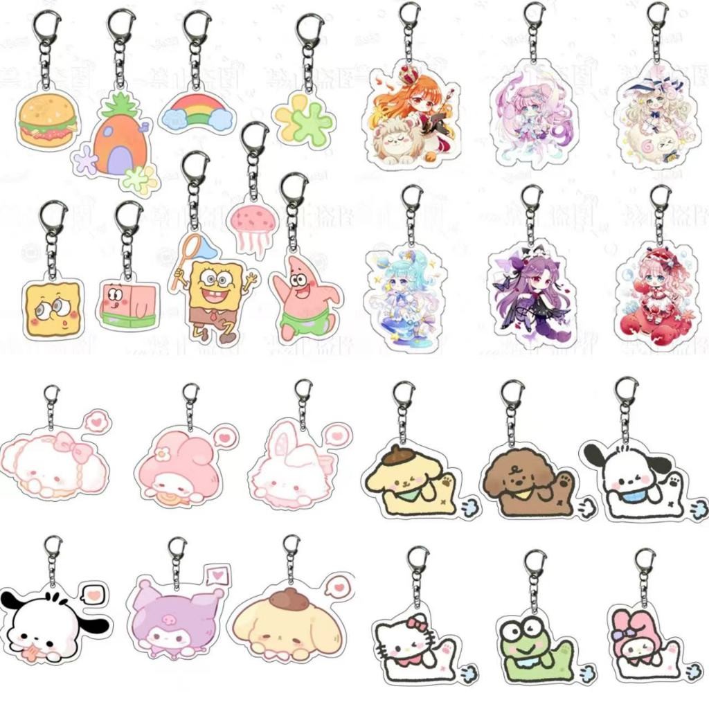 Móc Khóa acrylic Hình 12 Cung Hoàng Đạo Nhân Vật Hoạt Hình Chibi Móc Treo Đáng Yêu