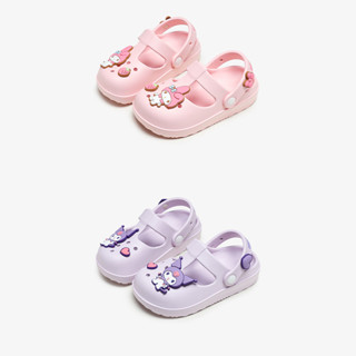 Cheerful Mario Sandals Kuromi & Melody Hoạt Hình Thời Trang Dép Sục EVA đế dày Chống Trượt Cho Bé Gái