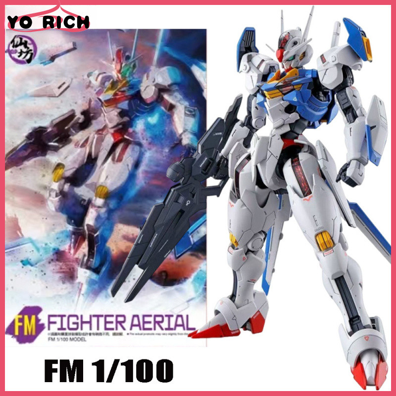 Gundam Aerial FM 1 / 100 Fighter Aerial Mobile Suit Gundam: The Witch From Mercury Assembly Đồ chơi 