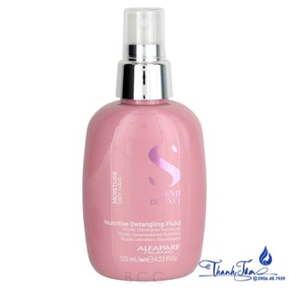 Kem dưỡng suôn mượt moisture dành cho tóc khô xơ Semi Dilino Nutritive Detangling Fluid Alfaparf Milano 125ml