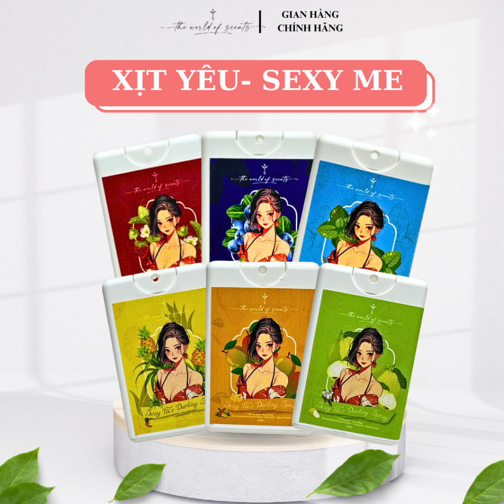 Combo Xịt Ngon Vùng Kín Vị Trái Cây SEXY ME 20ml Giúp Làm Thơm Vùng Bikini Cho Các Nàng