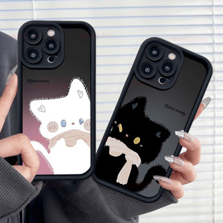  ốp lưng Ngọt thương Bạn gái Couple Xiaomi Mi 15T 14T 14 13 13T 12T 11T 12s Pro 11 Lite 4G 5G POCO F8 Ultra X5 X3 NFC F5 F3 GT M4 M3 M6 F4 C50 C65 C51 Cute Cartoon Fine Hole Anti-drop Lens Soft Phone Case White Pink Sweet Cat Back Cover JT 41 