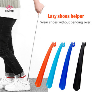 Hwetr Nhựa Cực Dài Shoehorn Lazy Shoe Helper Tay Cầm Dài Giày Nâng Shoehorn Mới