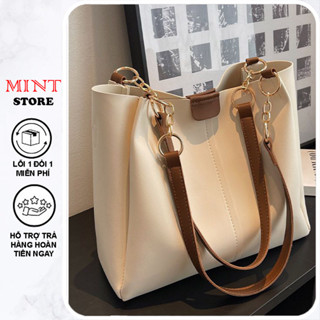 Túi đeo chéo, túi xách nữ công sở quai da phối xích T254