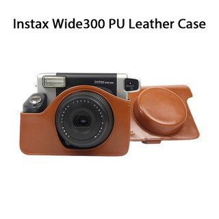 Bao da instax wide 300 ốp bảo vệ cho máy ảnh có dây đeo caa34