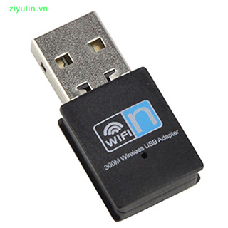 Ziyulin 300Mbps Mini USB Wireless Wifi Adapter Wi fi Network LAN Card 802.11b / g / n RTL8188 Adapter Card Mạng Cho PC Máy Tính Để Bàn VN