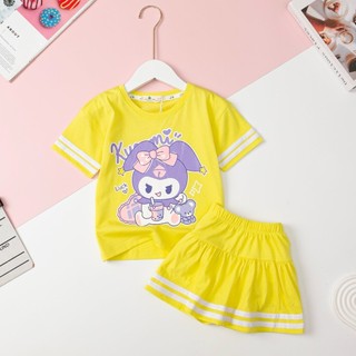 Set áo kèm chân váy bé gái hãng Liti, chân váy có quần chip đùi cho bé 12-30kg