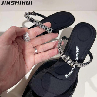JINSHIHUI dép sandal nữ dép đế cao Thoải Mái Xinh Xắn  Đa năng Bảnh bao Sang trọng Kiểu dáng độc đáo FDL24102GX 17Z240426