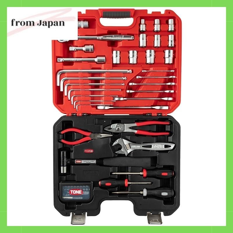 TONE Combination tool set K700, 12.7mm (1/2") insertion angle, red, 57 items