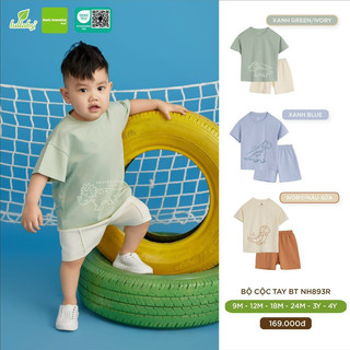 Lullaby - Bộ cộc tay Lullaby sợi tre mềm mát cho bé trai gái