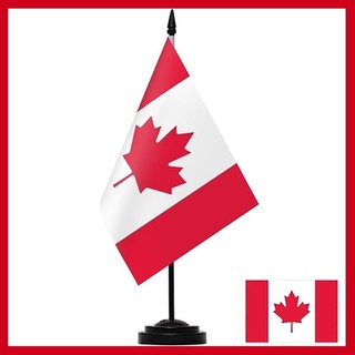 Cờ bàn cờ Canada Cờ đế máy tính để bàn văn phòng Canada Cờ có cực rắn