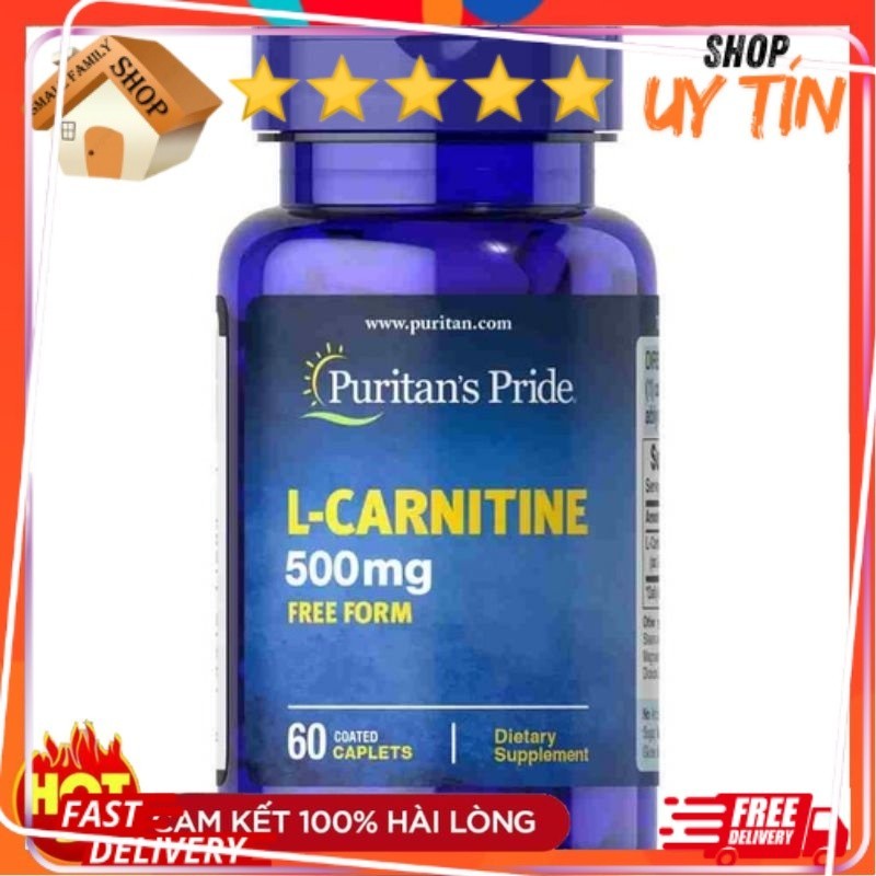 [Date 03/2027] Viên Uống Giảm Cân An Toàn L Carnitine 500mg 60 viên - Small Family