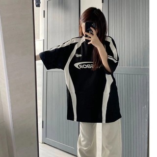 Áo thun ngắn tay dáng rộng phong cách Hàn Quốc thời trang mùa hè cho nữ