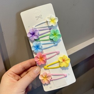 Sweet Girl Egg Flower BB Clip - Lựa chọn màu sắc phong phú - dành cho nữ, bé gái - Ngọt ngào, dễ thương, phong cách INS Hàn Quốc - Kẹp tóc hoa Plumeria - Phụ kiện tóc thời trang