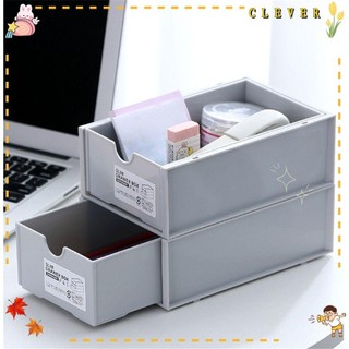 Clever Hộp lưu trữ máy tính để bàn Hộp lưu trữ sáng tạo Thùng lưu trữ Văn phòng phẩm Tổ chức