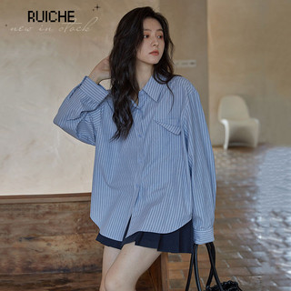 RUICHE áo sơ mi nữ áo kiểu hàn quốc chic Thoải mái ins thông thường WCS2430H1N 21Z240525