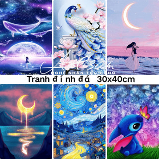 Đề nghị đặc biệt,Tranh đính đá Đồ thủ công DIY, quà tặng cho người yêu và bạn bè,bầu trời đầy sao, bầu trời đầy sao