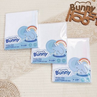  Khăn tắm 6 lớp BUNNY cho trẻ sơ sinh thấm hút mềm mịm khăn xô truyền thống khăn tăm đa năng cho bé 