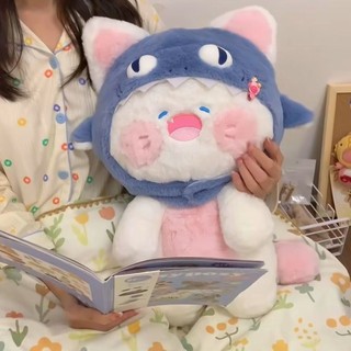 Mèo Cá Mập Dễ Thương Sang Trọng Đồ Chơi Búp Bê Siêu Dễ Thương Mèo Ragdoll Búp Bê Giường Gối Quà Tặng Sinh Nhật Cô Gái