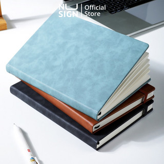  Sổ tay ghi chép A5 Kẻ Ngang Bìa Da Cao Cấp Deli 80gsm, Chống Nước, Làm Quà Tặng Sang Trọng