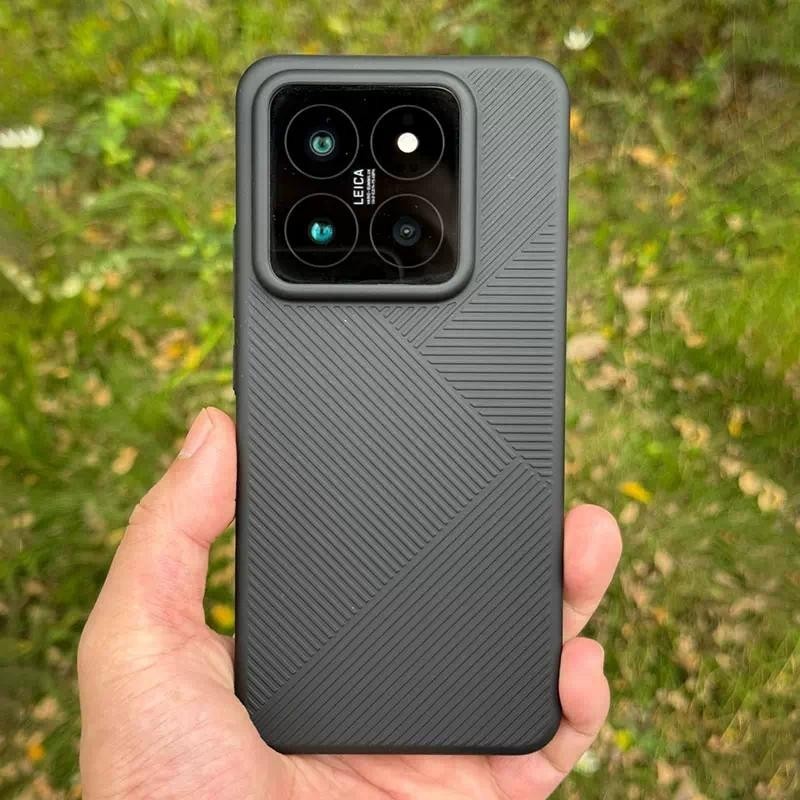 Ốp lưng PP nhẹ và mỏng hình học cho Xiaomi 14 Pro 13Ultra Mi 13 Vỏ điện thoại mỏng chống vân tay