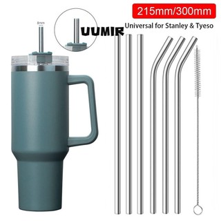 1 Ống Hút Cốc, Ống Hút Inox Uống Bạc, Ống Hút Thẳng Bent 6 Mm 8 Mm Có Thể Tái Sử Dụng Ống Hút Thay Thế Cho 30oz 40oz Tyeso Cup