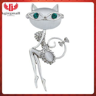 Phụ Nữ Trâm Mèo Pin 3d Cardigan Động Vật Mèo Con Trang Trí Opal Kẹp Siêu Dễ Thương Khăn Choàng Hoa Hậu Thổ Cẩm kgirgmall