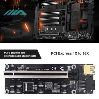 Kiqune6 pcie riser board ver 009s plus khai thác pci express 1x sang 16x thẻ chuyển đổi pci - e extender cho eth btc ltc bitcoin litecoin []