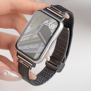 Vòng gấp từ tính cho Samsung Galaxy Fit 3 dây đeo Phụ kiện Vòng đeo tay bằng thép không gỉ bằng kim loại cho Smasung Fit3 Band