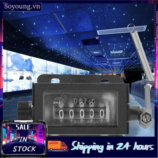 Soyoung Bộ đếm hành trình kéo cơ học 5 chữ số Nhấp chuột có thể đặt lại