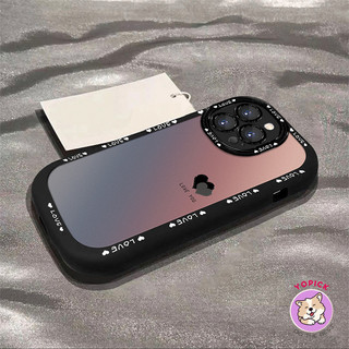 渐变爱心 for iphone 15pro max phone case cover iphone14 新款 13pro max 女款 12 11 xsmax 软壳 8 7plus 硅胶保护套