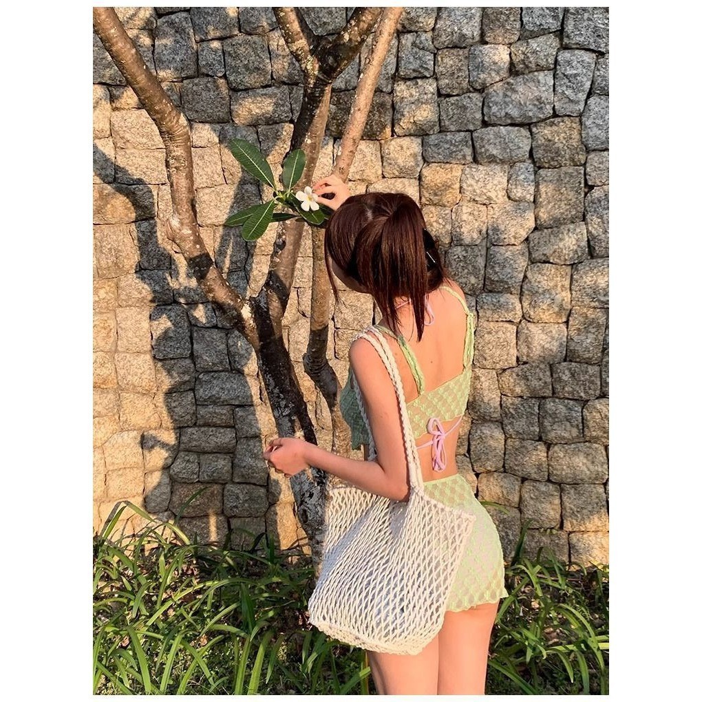 Set bộ đồ bơi bikini áo tắm 4 chi tiết có đệm ngực thiết kế phối ren ôm body gợi cảm hottrend HMH BKN07 | BigBuy360 - bigbuy360.vn