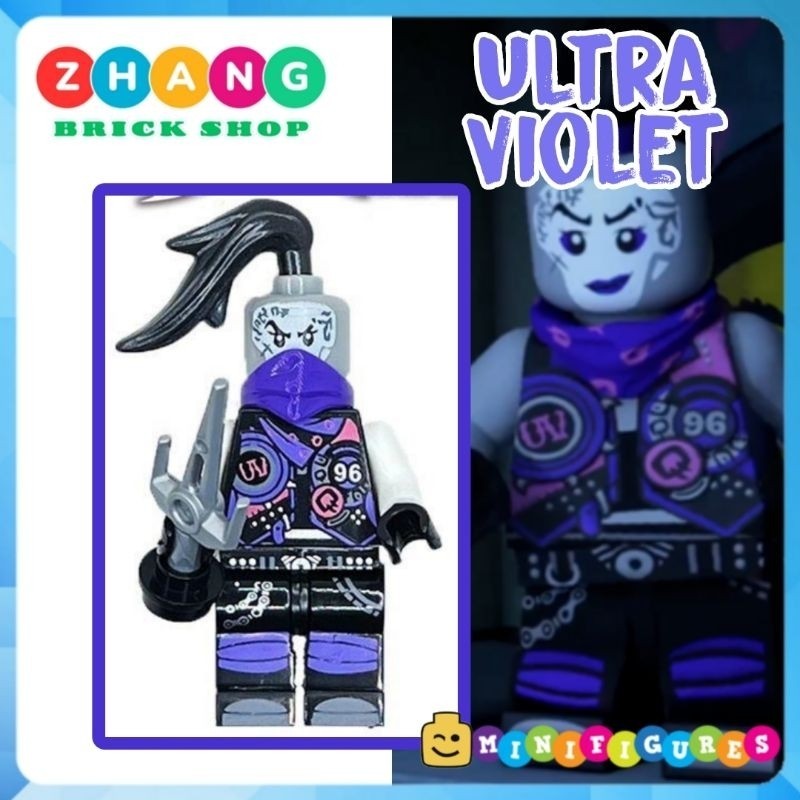 Đồ chơi xếp hình Ninjago Season 8 Ultra Violet villain demon Minifigures Eagle EG096