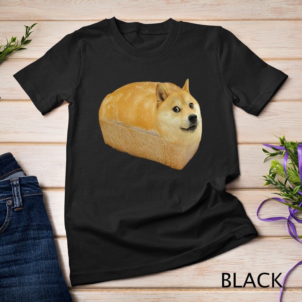 Shiba Inu Doge Bread Meme Dog Dogecoin Áo thun tiền điện tử