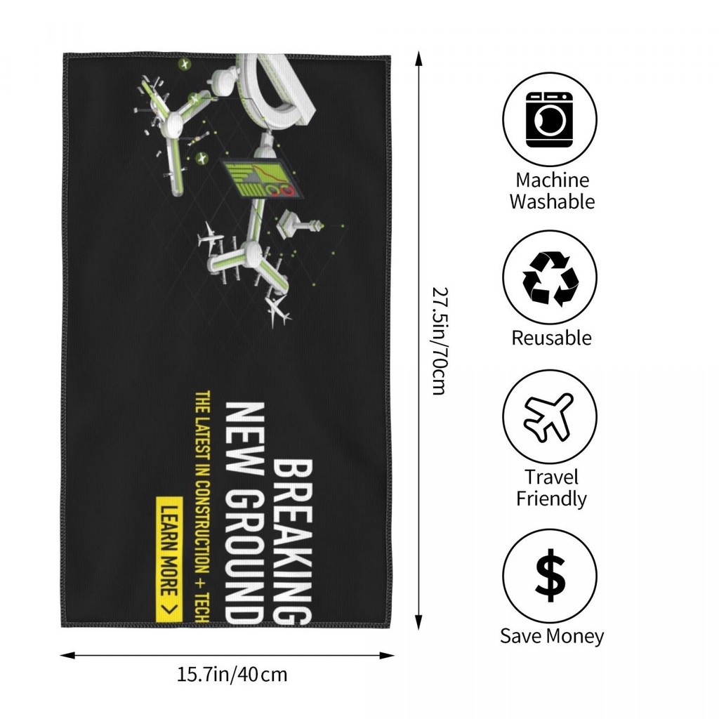 AECOM Logo (2) Khăn thấm Khăn vuông Khăn mặt Khăn tắm đi biển Khăn tắm Chạy bộ Thể dục Khăn tập Yoga