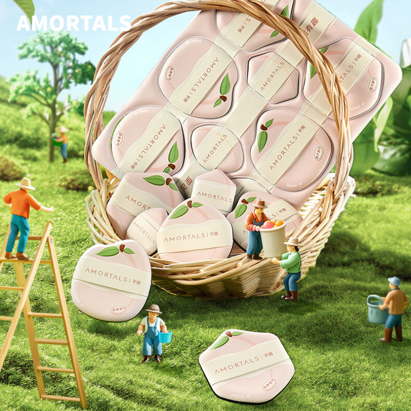 AMORTALS Bông phấn Dòng trang trại Chọn lọc Bông phấn Cầm tay Dễ sử dụng