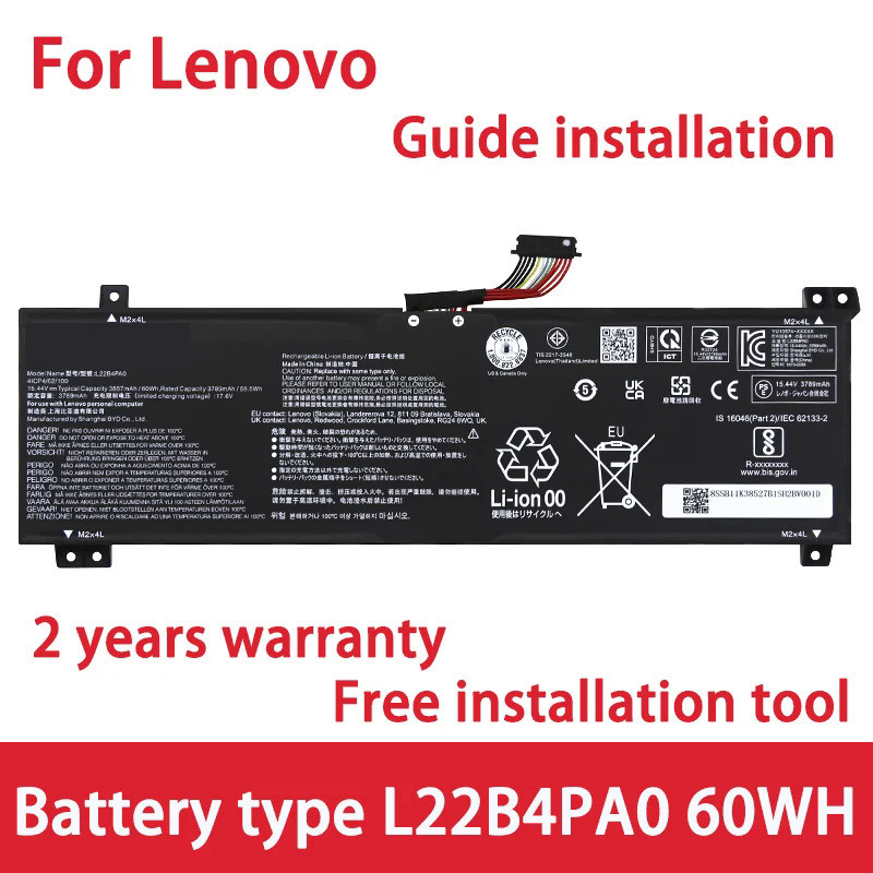 For Lenovo Laptop battery G5000 IRH8 G5000 APH8 2023 L22B4PA0 L22X4PA0 L22D4PA0