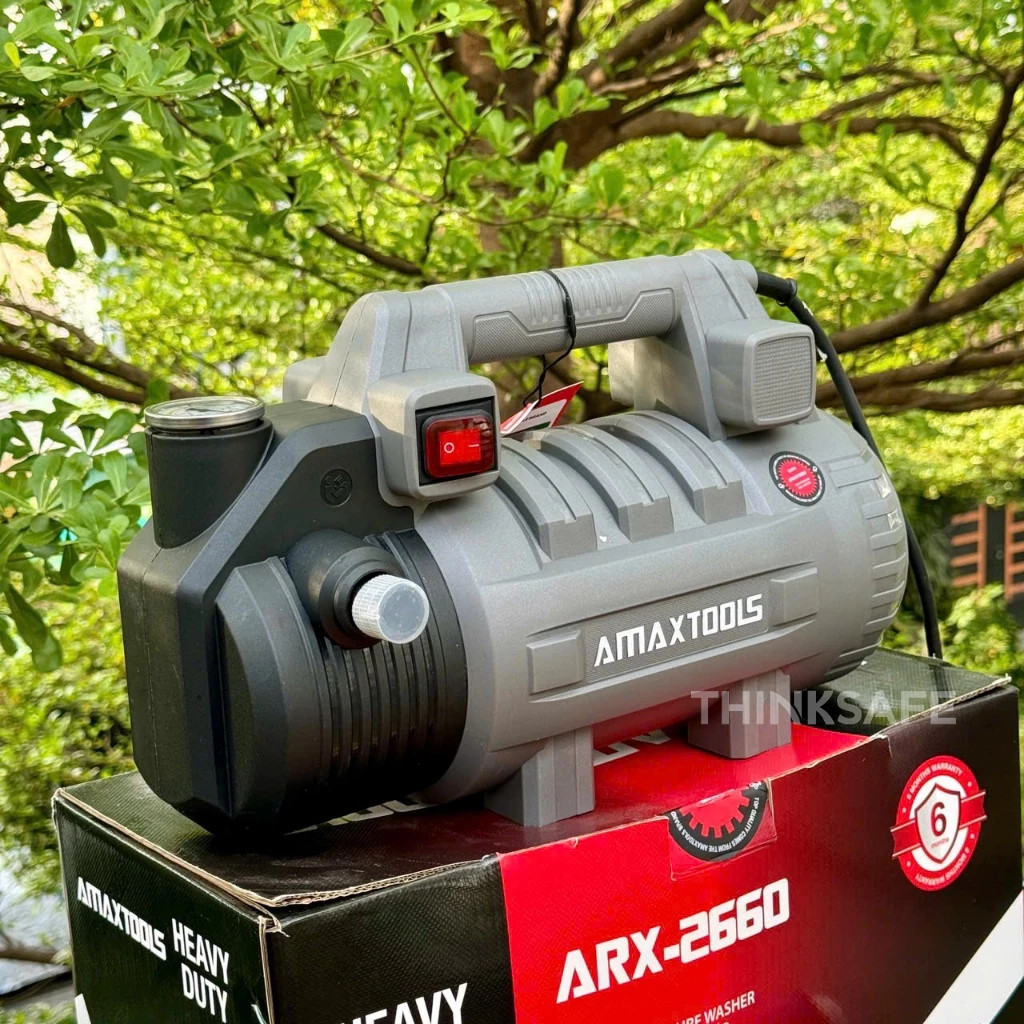 Máy rửa xe gia đình Amaxtools ARX-2660 công suất 2660W, áp suất 160bar, lưu lượng 9l/p, Máy xịt rửa 