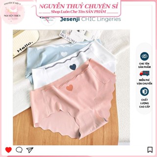 Set 10 quần lót nữ không viền  HÀNG CAO CẤP  Quần chip nữ su đúc, ép nhiệt, tổ ong, hoạ tiết trái tim cute