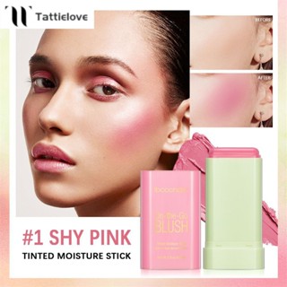 Trang điểm đa năng Phấn má hồng dạng thỏi Kem dưỡng ẩm dạng thỏi Phấn má hồng dạng thỏi Màu hồng đỏ cam Kem trang điểm đào không thấm nước JULYSTAR